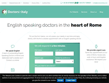Tablet Screenshot of doctorsinitaly.com